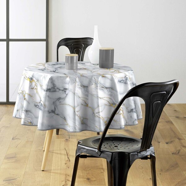 Povoščen namizni prt ø 160 cm Marquina – douceur d'intérieur