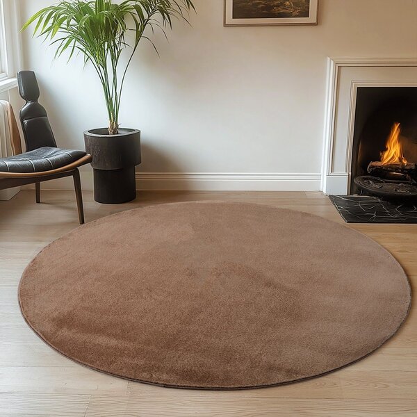 Rjava okrogla preproga ø 120 cm Joy 1400 – Ayyildiz Carpets