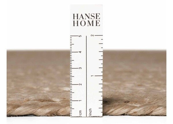 Obojestranska ročno tkana preproga iz jute v temni naravni barvi 160x230 cm Braided – Hanse Home
