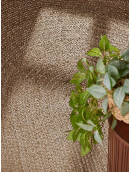 Obojestranska ročno tkana preproga iz jute v temni naravni barvi 160x230 cm Braided – Hanse Home