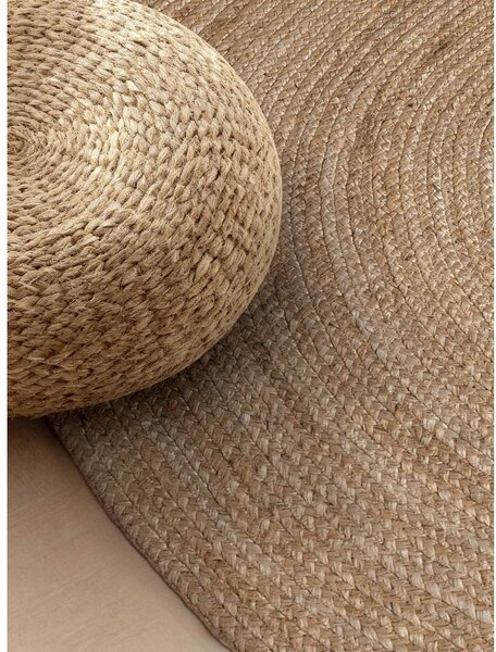 Obojestranska ročno tkana preproga iz jute v temni naravni barvi 160x230 cm Braided – Hanse Home