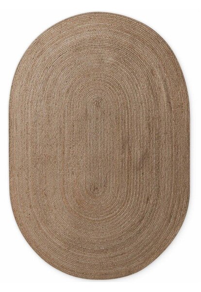 Obojestranska ročno tkana preproga iz jute v temni naravni barvi 160x230 cm Braided – Hanse Home