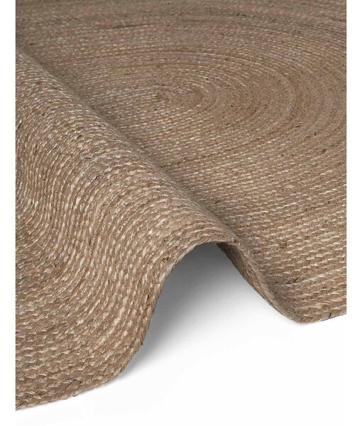 Obojestranska ročno tkana preproga iz jute v temni naravni barvi 160x230 cm Braided – Hanse Home