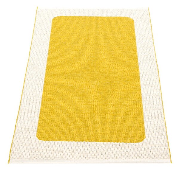Gorčično rumena/kremno bela notranja in zunanja preproga 70x120 cm Ilda Mustard – Pappelina