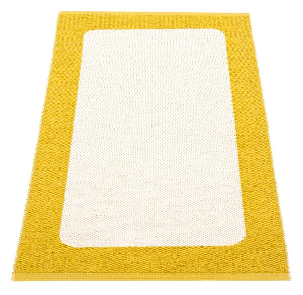 Gorčično rumena/kremno bela notranja in zunanja preproga 70x120 cm Ilda Mustard – Pappelina