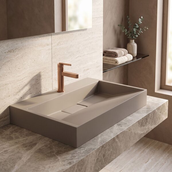 Konglomeratni umivalnik Rea GOYA 70CM Taupe