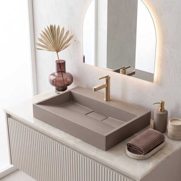 Konglomeratni umivalnik Rea GOYA 70CM Taupe