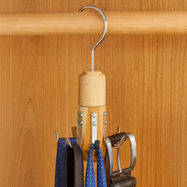 Viseči lesen obešalnik za kravate in pasove The Dandy – Premier Housewares