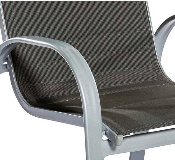 Gardenson Vrtni Stol Amalfi Di Lusso, 2 Kos, Antracit