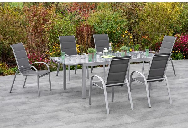 Gardenson Vrtni Set Amalfi Di Lusso, 7-Delno, Antracit