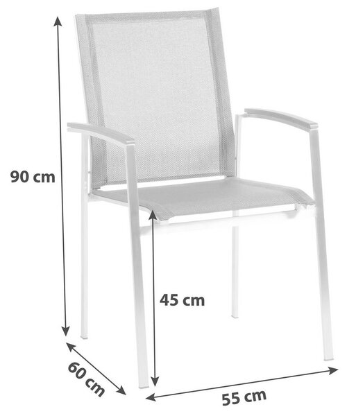 Acamp Vrtna Garnitura Auris, 6-Delni Set, Siva
