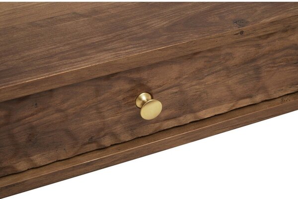 Klubska mizica v temni naravni barvi 59x110 cm Frida – Premier Housewares