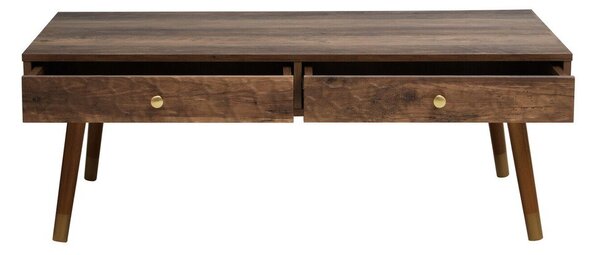 Klubska mizica v temni naravni barvi 59x110 cm Frida – Premier Housewares