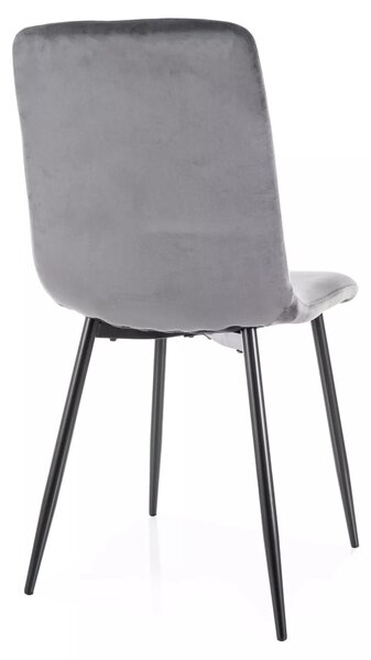 Jedilni stol DAREN VELVET siv