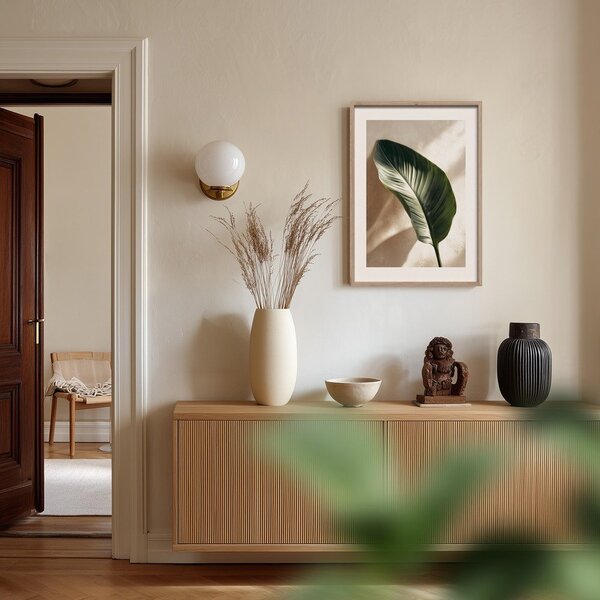 Tiskana slika z okvirjem 50x70 cm Strelizia Leaf – Styler
