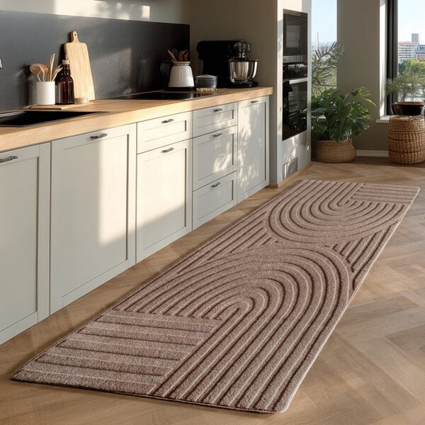 Bež tekač 80x250 cm Pompei 1611 – Ayyildiz Carpets