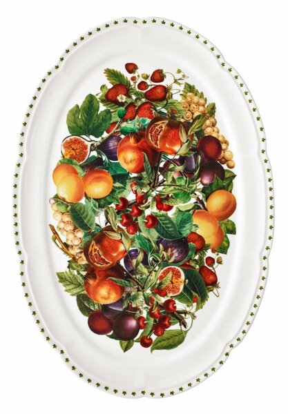 Pladenj iz porcelana new bone china 35x50 cm Le Primizie – Brandani
