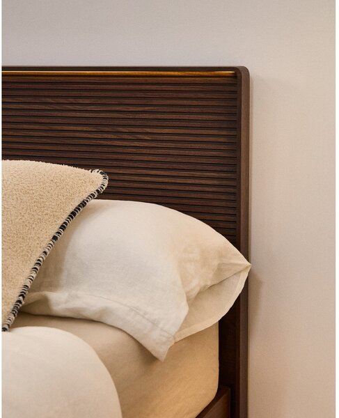 Rjavo vzglavje 192x91 cm Norlen – Kave Home