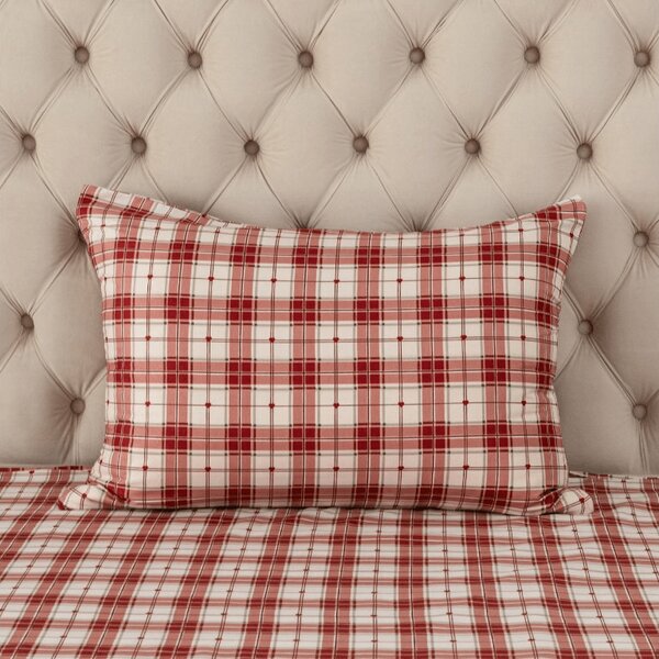 Prevleka za blazino iz mikrovlaken TARTAN HEART 50x70 cm, barvna