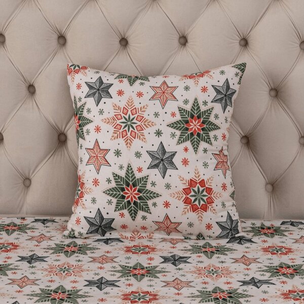 Prevleka za blazino iz mikrovlaken CHRISTMAS STAR 45x45 cm, barvna