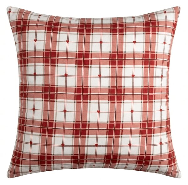 Prevleka za vzglavnik iz mikrovlaken TARTAN SRCE 45x45 cm, barvna