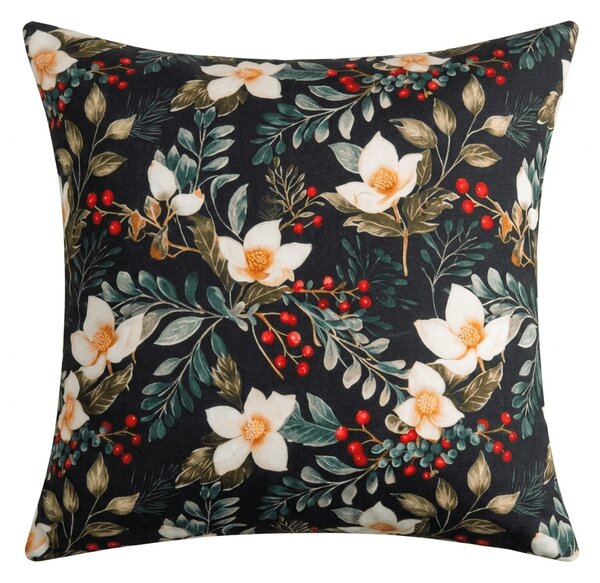 Prevleka za blazino iz mikrovlaken WINTER MAGNOLIA 45x45 cm, barvna