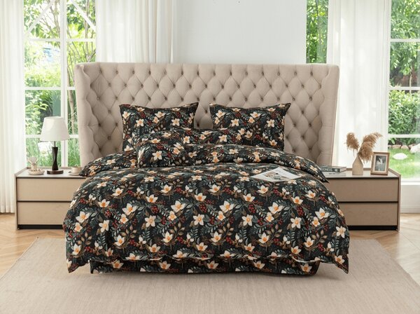 Posteljnina iz mikrovlaken WINTER MAGNOLIA barvna Dimenzije posteljnine: 70 x 90 cm | 140 x 200 cm