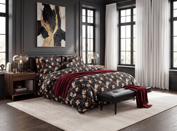 Posteljnina iz mikrovlaken WINTER MAGNOLIA barvna Dimenzije posteljnine: 70 x 90 cm | 140 x 200 cm
