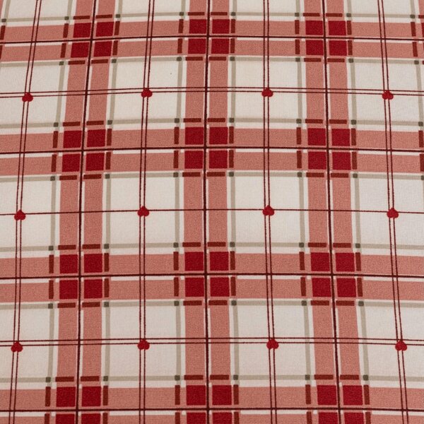 Posteljnina iz mikrovlaken TARTAN SRCE barvna Dimenzije posteljnine: 70 x 90 cm | 140 x 200 cm