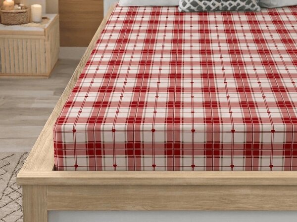 Rjuha iz mikrovlaken TARTAN HEART barvna 90x200 cm