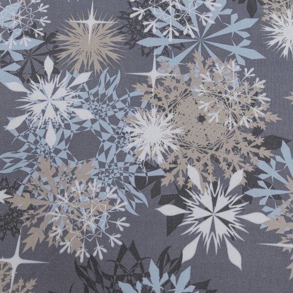 Rjuha iz mikrovlaken SNOWFLAKE modro-siva 90x200 cm