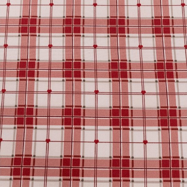 Rjuha iz mikrovlaken TARTAN HEART barvna 90x200 cm