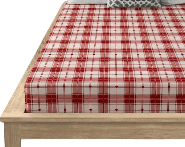 Rjuha iz mikrovlaken TARTAN HEART barvna 90x200 cm