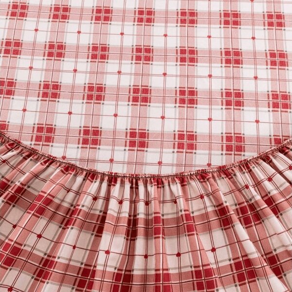 Rjuha iz mikrovlaken TARTAN HEART barvna 90x200 cm