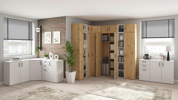 Premium Living Regal Multistauraum, Bele Barve
