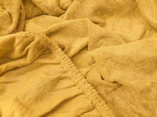 Frotirno rjuho PREMIUM rumeno-oranžna 90x200 cm
