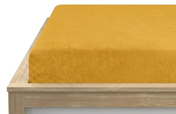 Frotirno rjuho PREMIUM rumeno-oranžna 90x200 cm