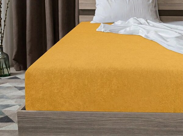 Frotirno rjuho PREMIUM rumeno-oranžna 90x200 cm