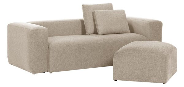 Bež kavč Kave Home Blok, 240 cm