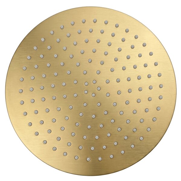 Okrogla tuš glava REA JS-P014BG 25cm Brush Gold