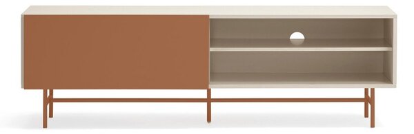 Opečnato oranžna/bež TV omarica 180x56 cm Nube – Teulat