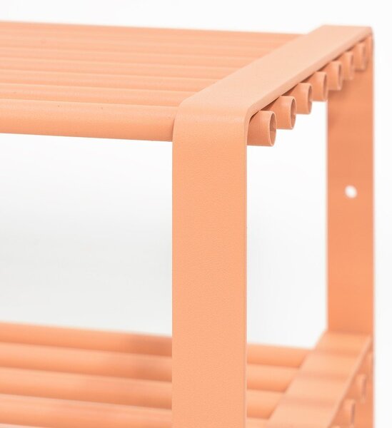 Rožnato-oranžna jeklena omarica za čevlje 100x48,5x29 cm Rex – Spinder Design