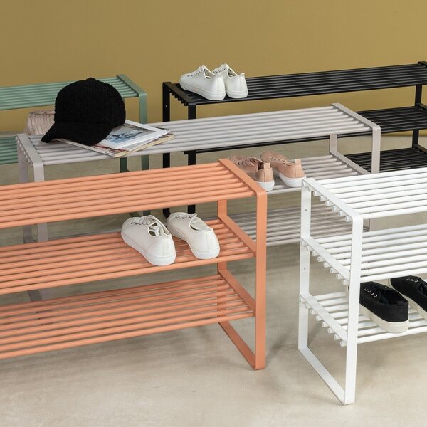 Rožnato-oranžna jeklena omarica za čevlje 100x48,5x29 cm Rex – Spinder Design