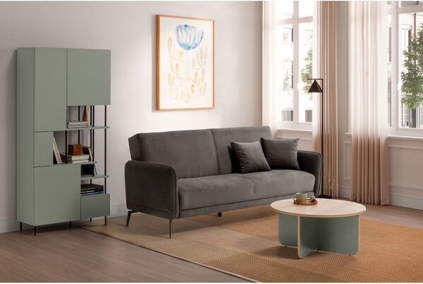 Zeleno-siv regal 84x175 cm Perla – Marckeric