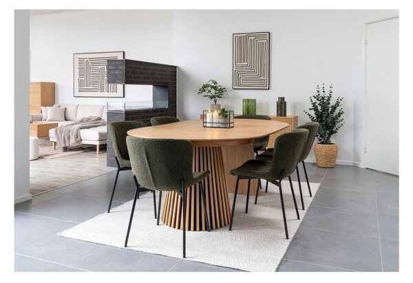 Zelena steklena vaza (višina 26,5 cm) – House Nordic
