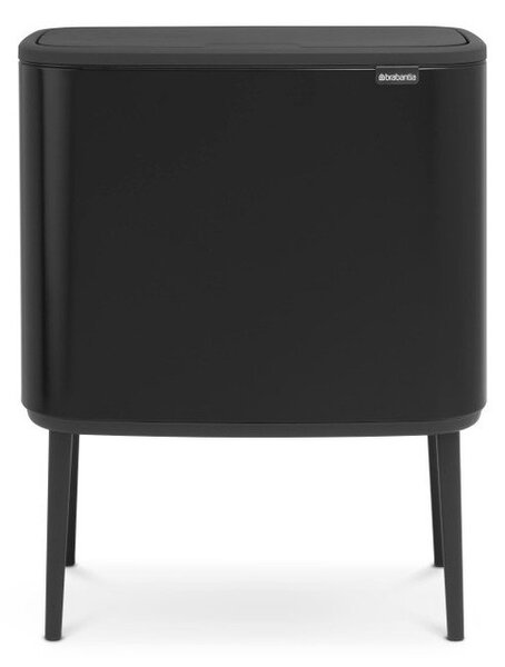 Mat črn jeklen koš za smeti na dotik 36 l Bo Touch Bin – Brabantia