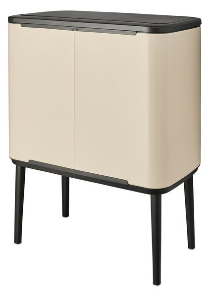 Bež jeklen koš za smeti za ločevanje odpadkov na dotik 34 l Bo Touch Bin – Brabantia