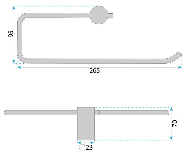 Kopalniški obešalnik A62310BRG OTTO Brush Copper