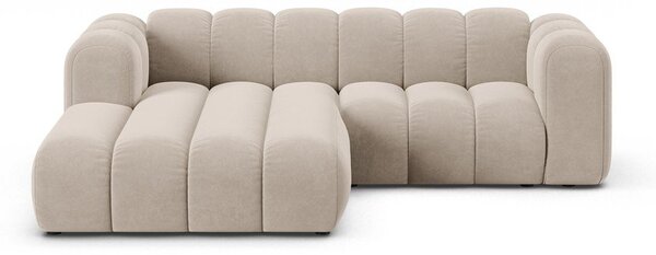 Bež kotna sedežna garnitura (levi kot) Lupine – Micadoni Home