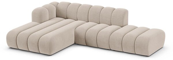Bež kotna sedežna garnitura (levi kot) Lupine – Micadoni Home